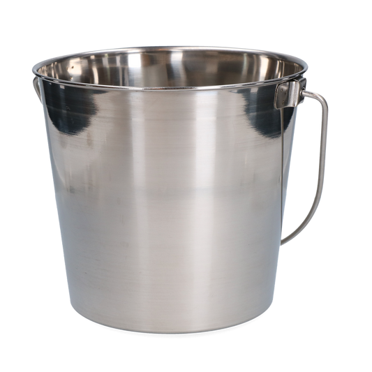 Edelstahleimer 5,68ltr mit flachem Rand