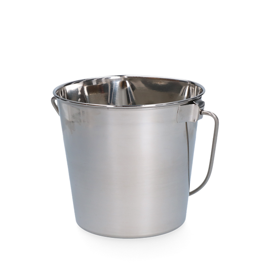 Edelstahleimer 0,95ltr mit flachem Rand