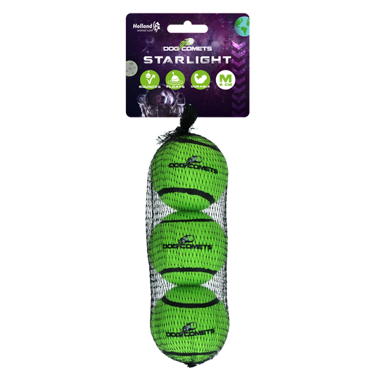 Dog comets Starlight Green 3pc
