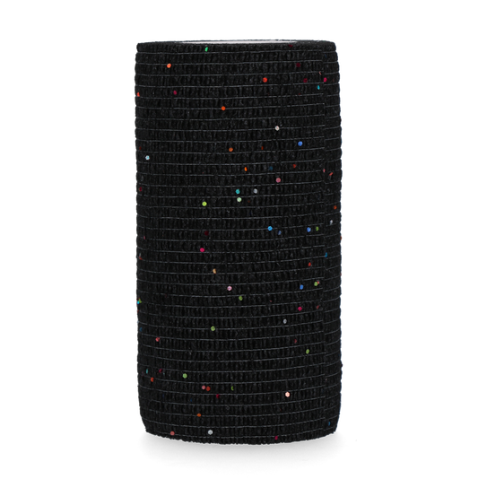 Bandage Animal Zwart Glitter Profi Plus 10 cm