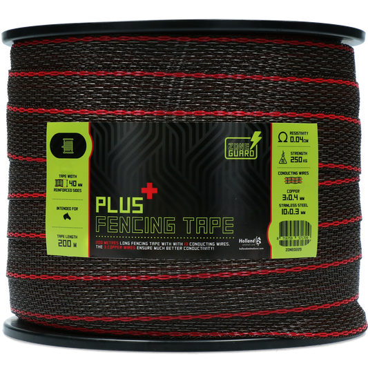 ZoneGuard 40 mm Plus Zaunband braun 200 m