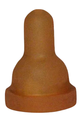 Lammeimer Ersatzsauger gelb/braun kurzes Model