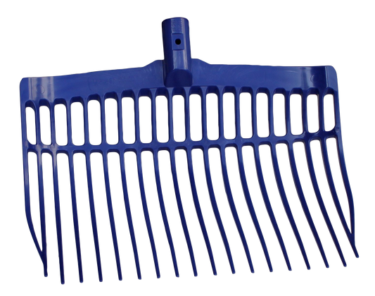 Dunggabel kunststoff blau ohne Stiel