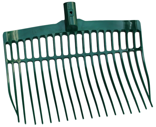 Dunggabel kunststoff grün ohne Stiel