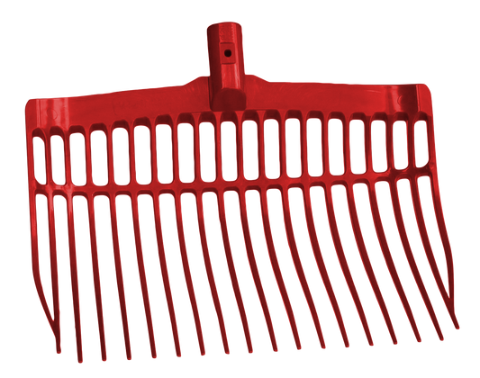 Dunggabel kunststoff rot ohne Stiel