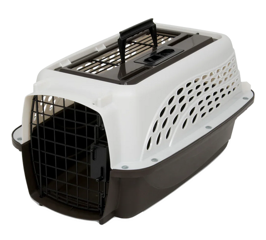 Petmate 2 Door Top Load Kennel XS White