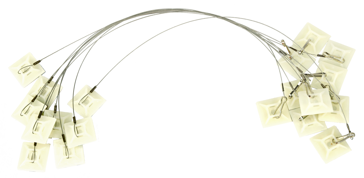 Klebe-Anker, doppelseitig für Köderbox, 25cm + Haken