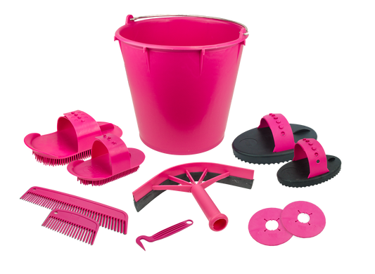 Putzset 10-Teilig in Eimer marineblau