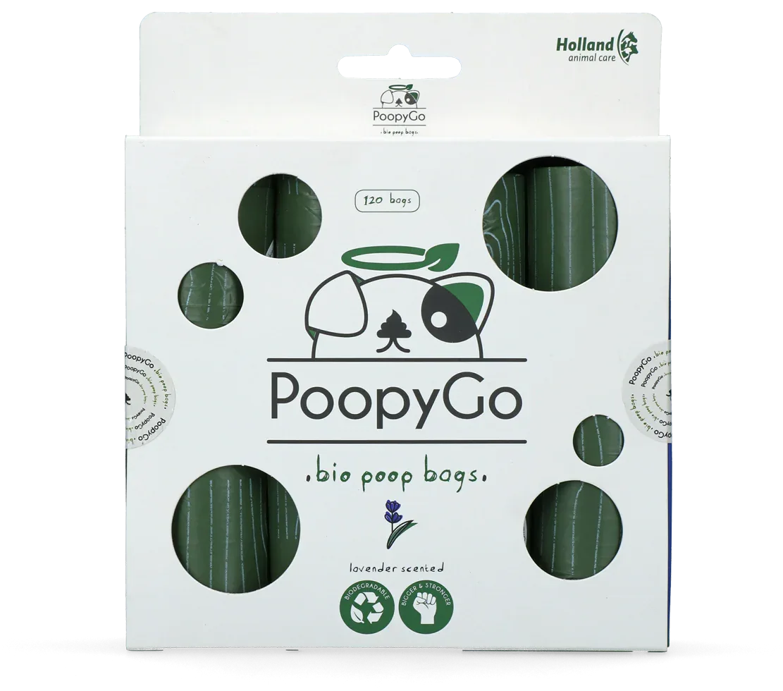 PoopyGo Eco Umweltfreundlich 120 St. (8x15 Beutel) Lavendel - PremiumHobby