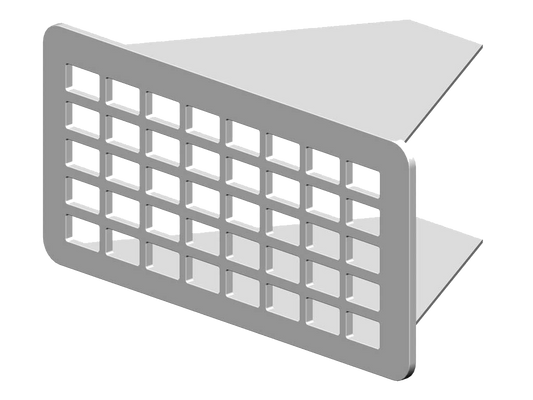 RenoFix Renovierung Gitter Edelstahl 5 x10,5 cm