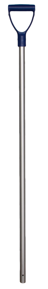 Aluminium Schaufelstiel mit Handgriff blau