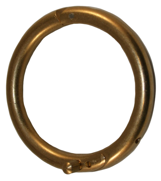 Bullennasenringe, Messing 61 mm + Schraube