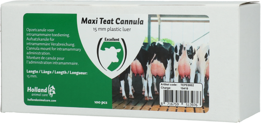 Maxi Zitzenkanüle 15 mm Kunststoff luer