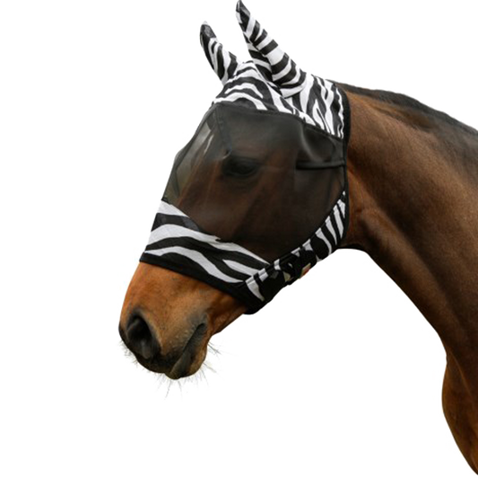 Fliegenschutzmaske Zebra Pony