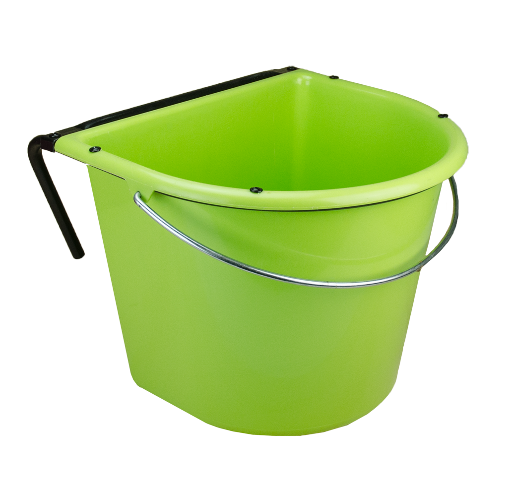 Futtertrog 15 l mit Einhängehaken und Henkel hellgrün