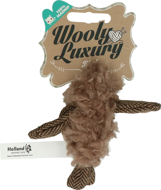 Wooly Luxury Vogel Braun