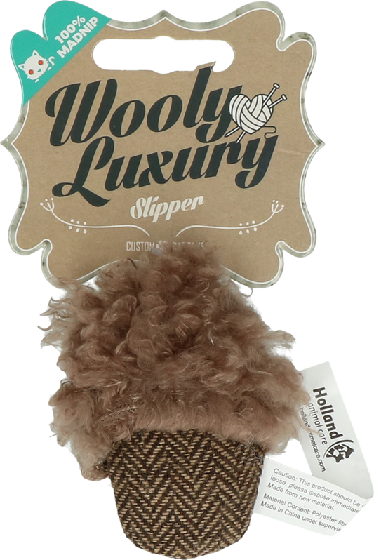 Wooly Luxury Slipper Braun