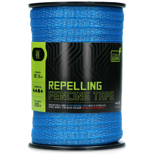 ZoneGuard 10 mm Abwehrzaunband blau 200 m