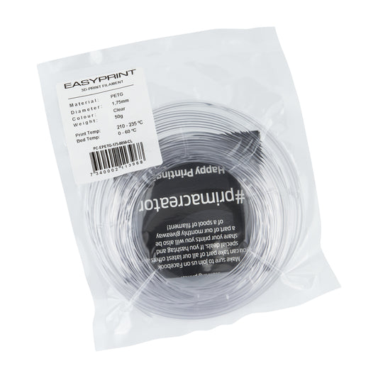 EasyPrint PETG Sample - 1.75mm - 50 g - Clear