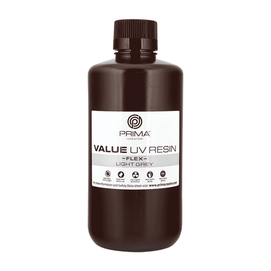 PrimaCreator Value Flex UV Resin - 1000 ml - Light Grey