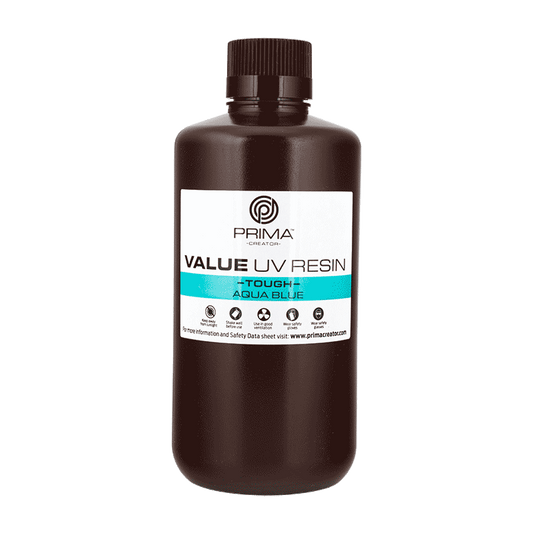 PrimaCreator Value Tough UV Resin (ABS Like) - 1000 ml - Aqua Blue