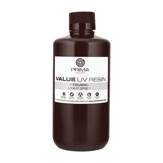 PrimaCreator Value Tough UV Resin (ABS Like) - 1000 ml - Light Grey