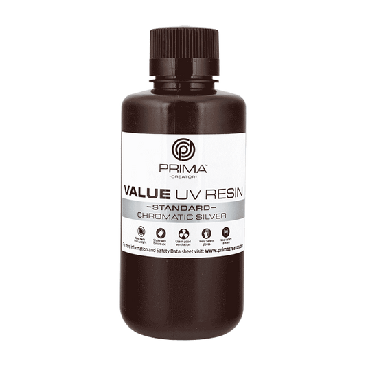 PrimaCreator Value UV / DLP Resin - 500 ml - Chromatic Silver