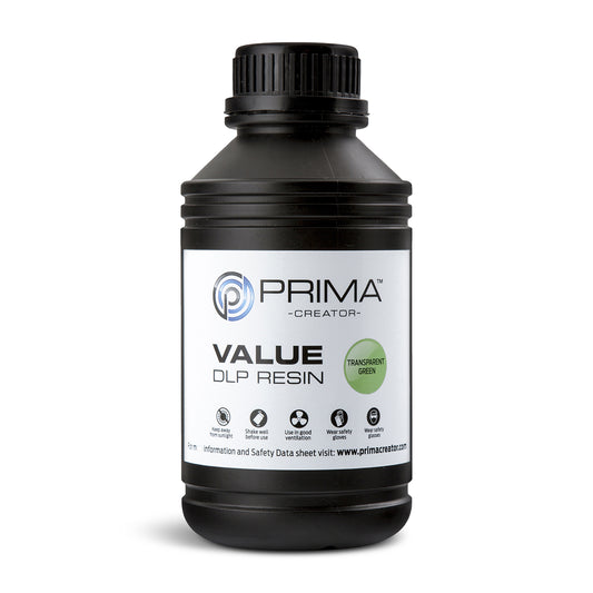 PrimaCreator Value UV / DLP Resin - 500 ml - Transparent Green