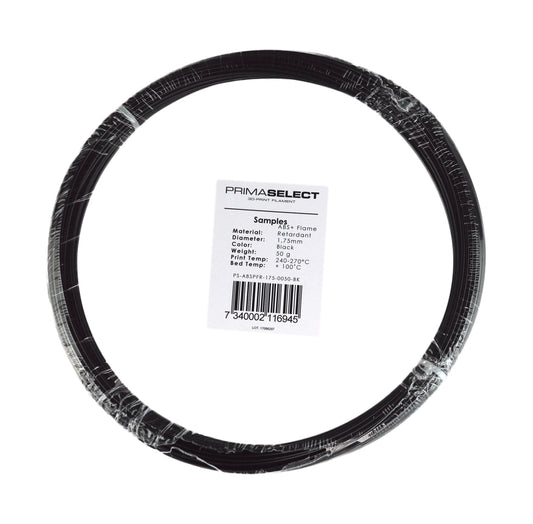 PrimaSelect ABS+ Flame Retardant  - 1.75mm - 50 g - Black
