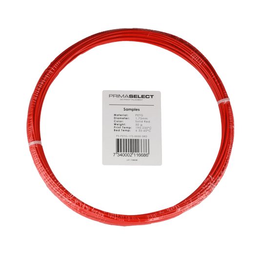 PrimaSelect PETG - 1.75mm - 50 g - Solid Red