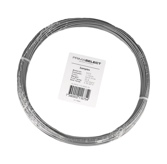 PrimaSelect PETG - 1.75mm - 50 g - Solid Silver