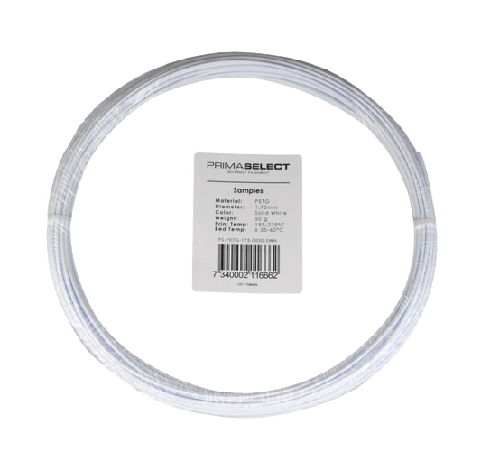 PrimaSelect PETG - 1.75mm - 50 g - Solid White