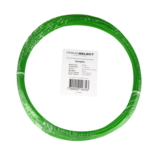 PrimaSelect PETG - 1.75mm - 50 g - Transparent Green