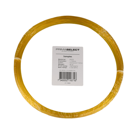 PrimaSelect PETG - 1.75mm - 50 g - Transparent Yellow