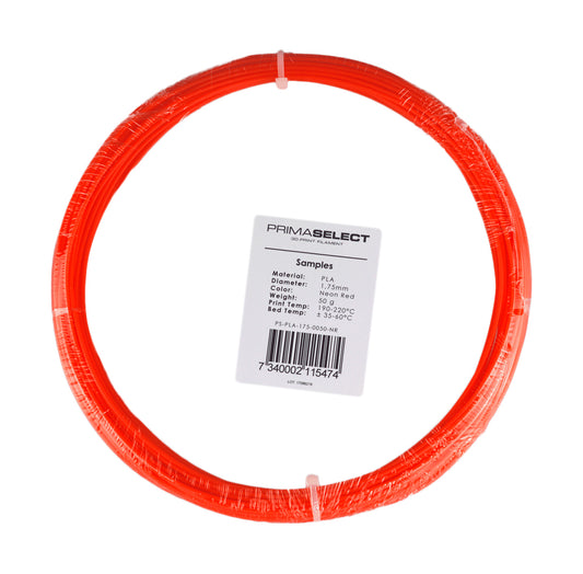 PrimaSelect PLA - 1.75mm - 50 g - Neon Red