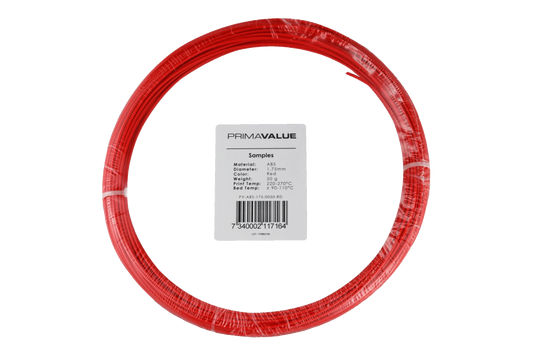 PrimaValue ABS - 1.75mm - 50 g spool - Red