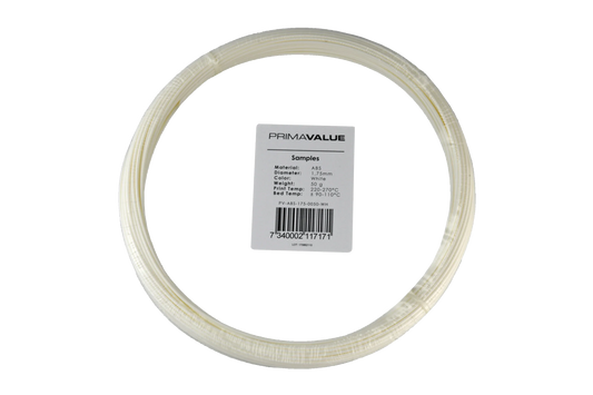 PrimaValue ABS - 1.75mm - 50 g spool - White