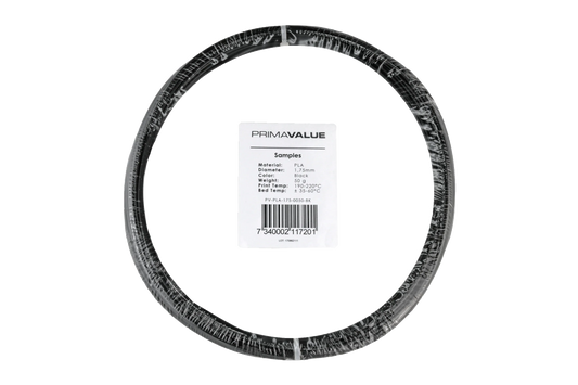 PrimaValue PLA - 1.75mm - 50 g spool - Black