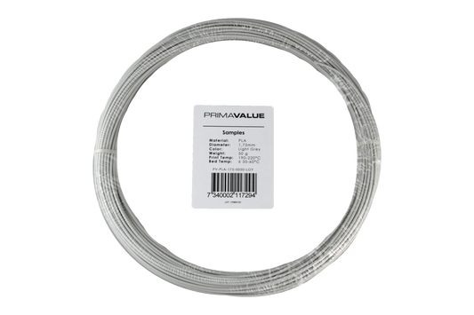 PrimaValue PLA - 1.75mm - 50 g spool - Light Grey