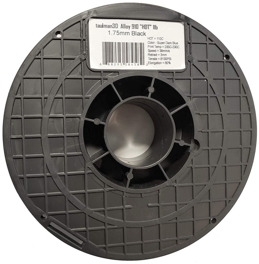 Taulman Alloy 910 HDT, High temperature Nylon - 1.75mm - 450g - Black